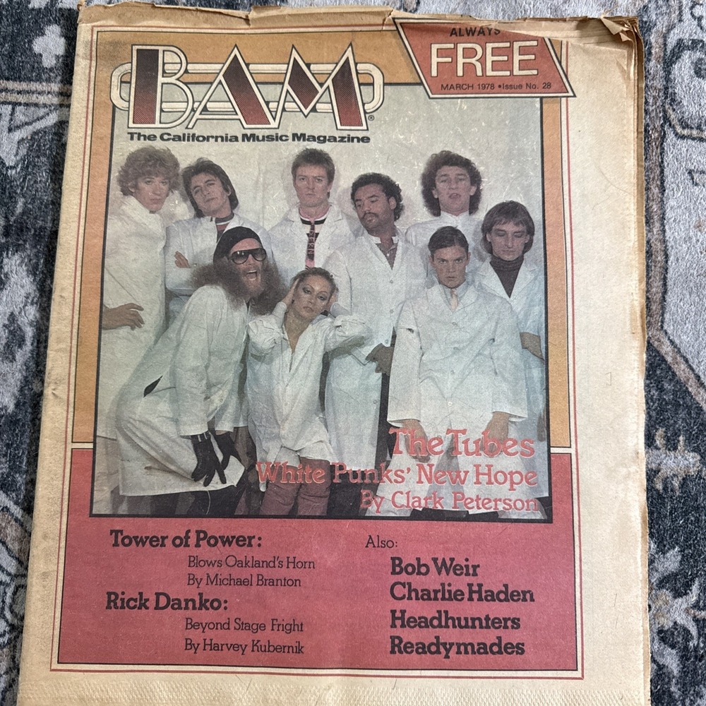 Bam Magazine Features The Tubes Bob Weir Tower Of Power